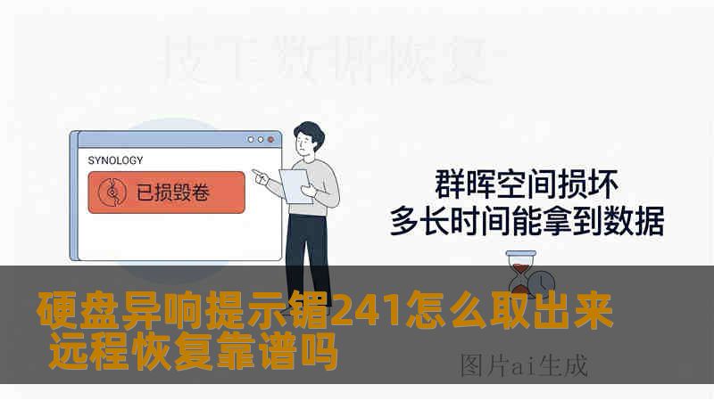 硬盘异响提示镅241怎么取出来 远程恢复靠谱吗
