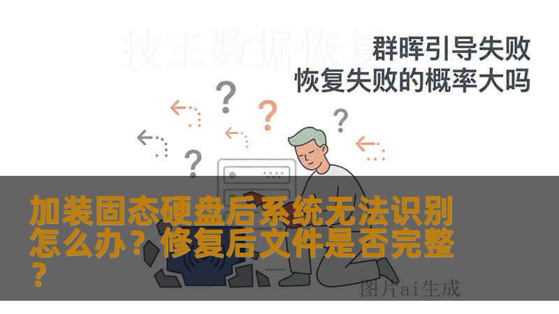 加装固态硬盘后系统无法识别怎么办？修复后文件是否完整？