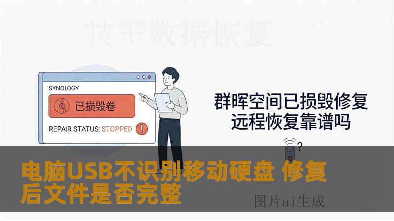 电脑USB不识别移动硬盘 修复后文件是否完整