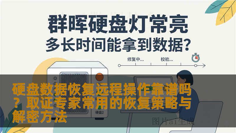 硬盘数据恢复远程操作靠谱吗？取证专家常用的恢复策略与解密方法