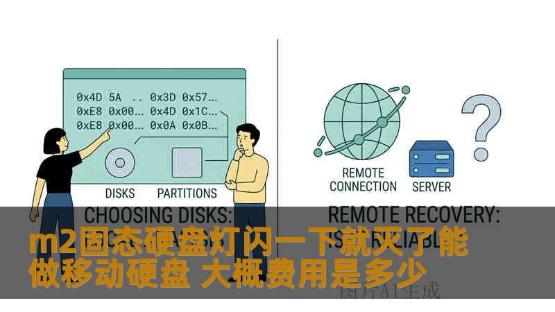 m2固态硬盘灯闪一下就灭了能做移动硬盘 大概费用是多少