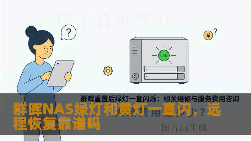 群晖NAS绿灯和黄灯一直闪，远程恢复靠谱吗