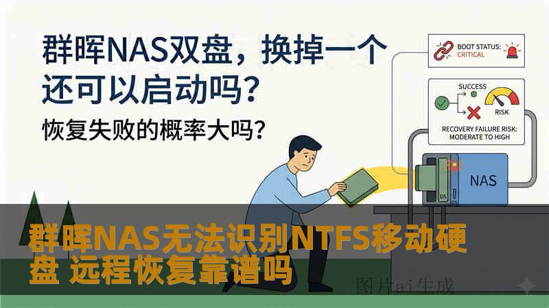 群晖NAS无法识别NTFS移动硬盘 远程恢复靠谱吗