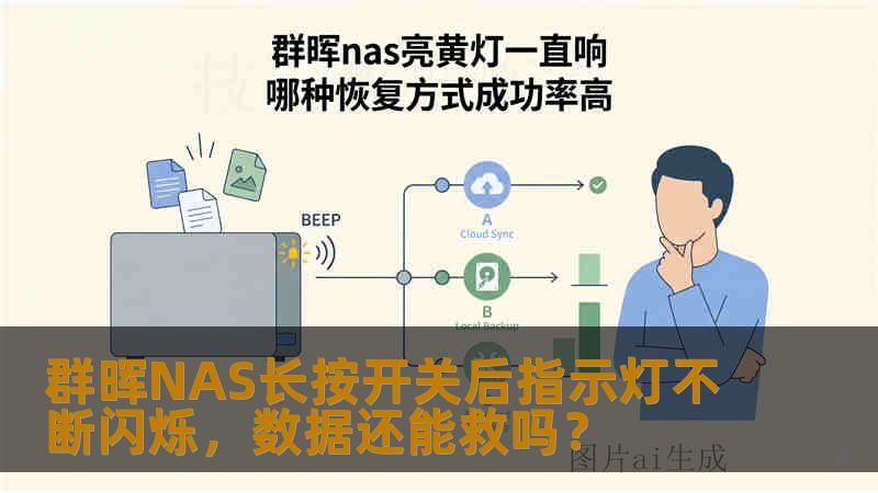 群晖NAS长按开关后指示灯不断闪烁，数据还能救吗？