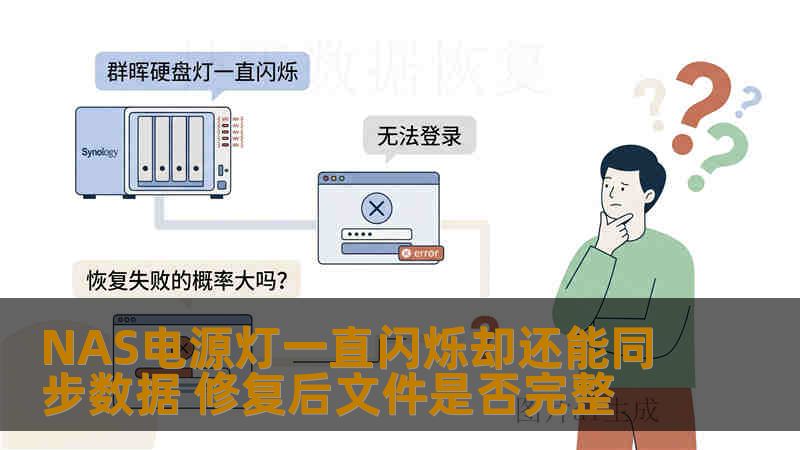 NAS电源灯一直闪烁却还能同步数据 修复后文件是否完整