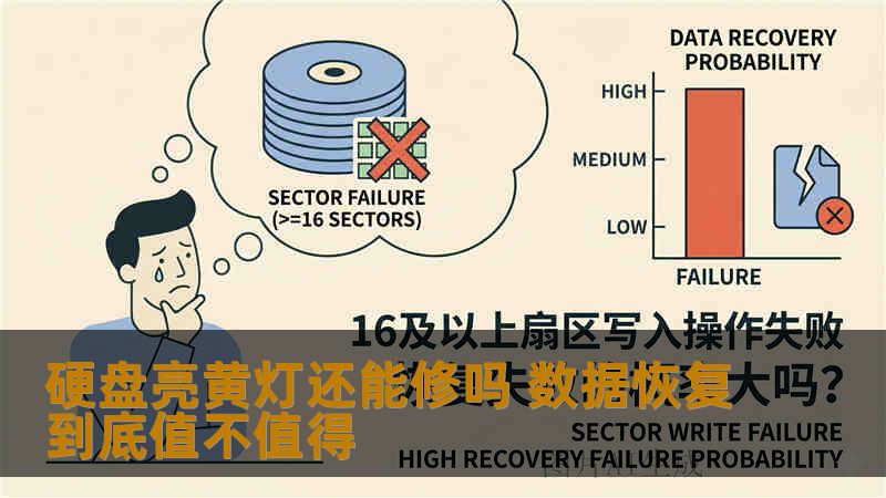 硬盘亮黄灯还能修吗 数据恢复到底值不值得