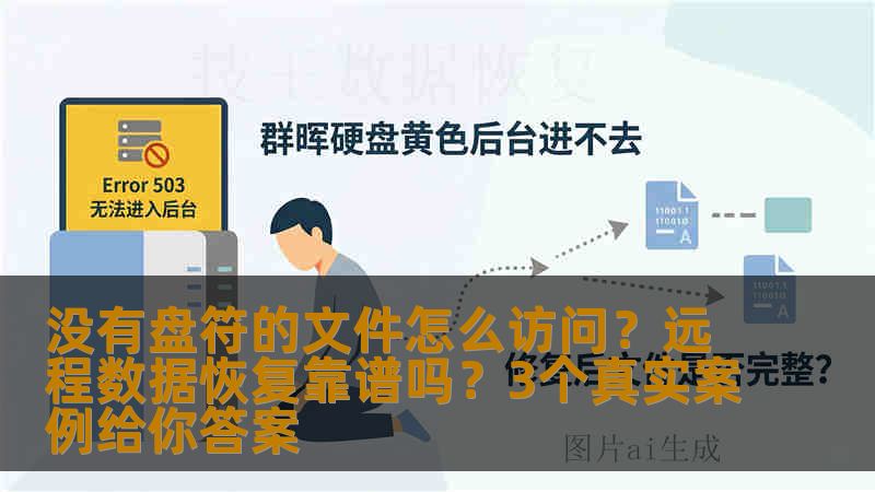 没有盘符的文件怎么访问？远程数据恢复靠谱吗？3个真实案例给你答案