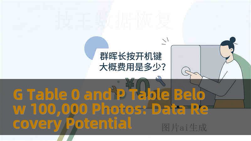G Table 0 and P Table Below 100,000 Photos: Data Recovery Potential