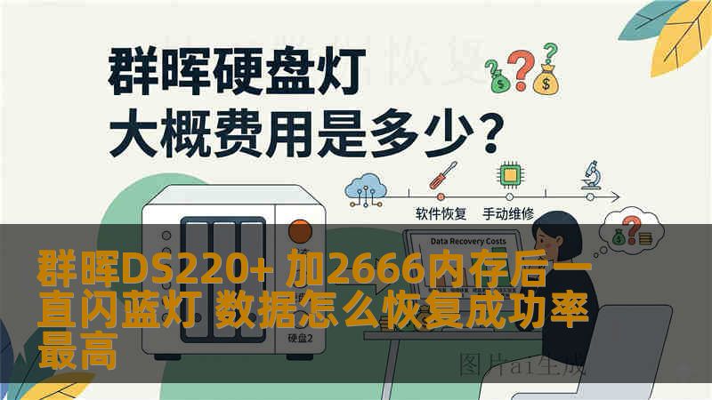 群晖DS220+ 加2666内存后一直闪蓝灯 数据怎么恢复成功率最高