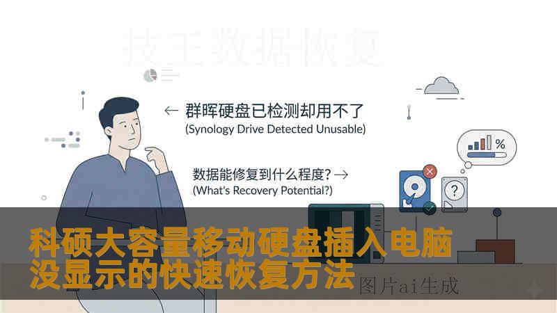 科硕大容量移动硬盘插入电脑没显示的快速恢复方法