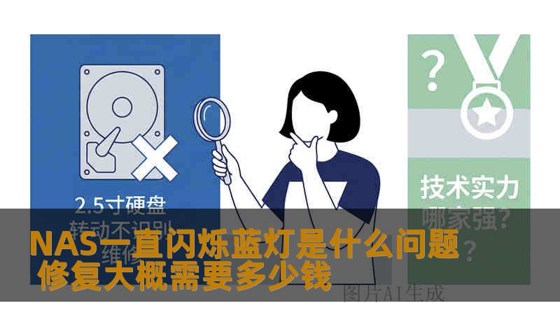 NAS一直闪烁蓝灯是什么问题 修复大概需要多少钱