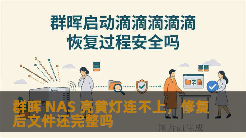 群晖 NAS 亮黄灯连不上，修复后文件还完整吗
