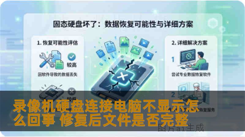 录像机硬盘连接电脑不显示怎么回事 修复后文件是否完整