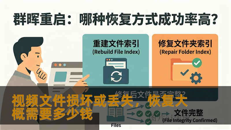 视频文件损坏或丢失，恢复大概需要多少钱
