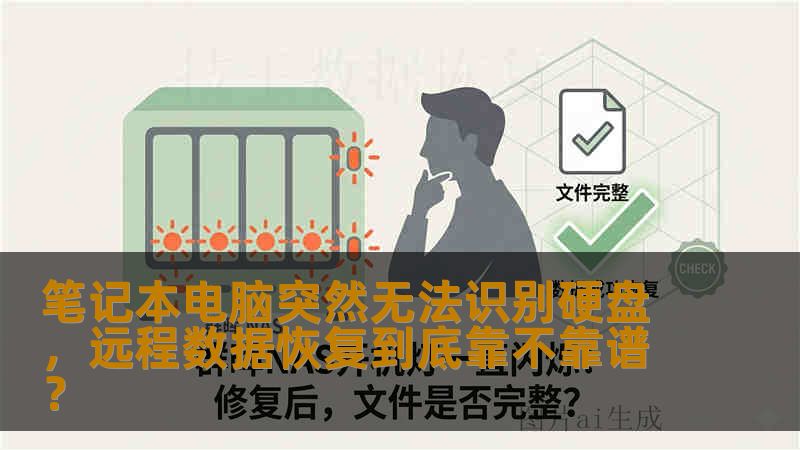 笔记本电脑突然无法识别硬盘，远程数据恢复到底靠不靠谱？