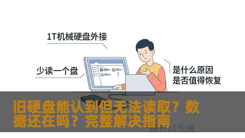 旧硬盘能认到但无法读取？数据还在吗？完整解决指南