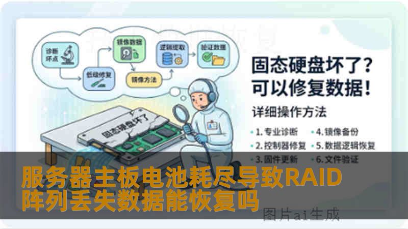 服务器主板电池耗尽导致RAID阵列丢失数据能恢复吗