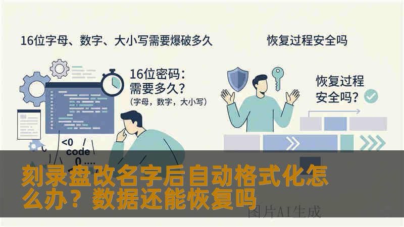 刻录盘改名字后自动格式化怎么办？数据还能恢复吗