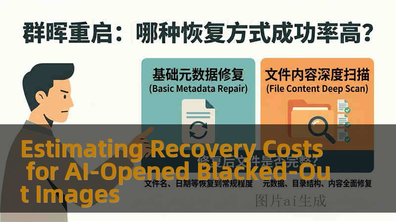 Estimating Recovery Costs for AI-Opened Blacked-Out Images
