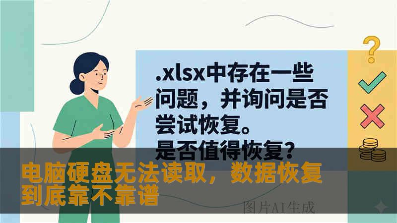 电脑硬盘无法读取，数据恢复到底靠不靠谱