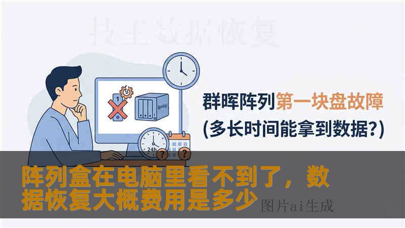 阵列盒在电脑里看不到了，数据恢复大概费用是多少