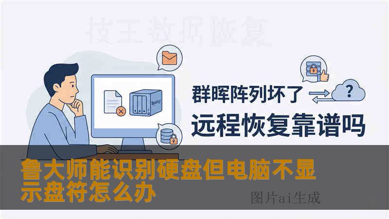 鲁大师能识别硬盘但电脑不显示盘符怎么办