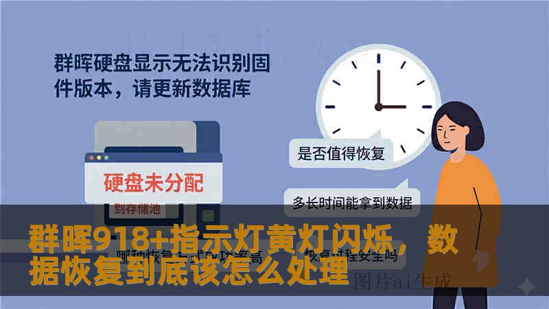 群晖918+指示灯黄灯闪烁，数据恢复到底该怎么处理
