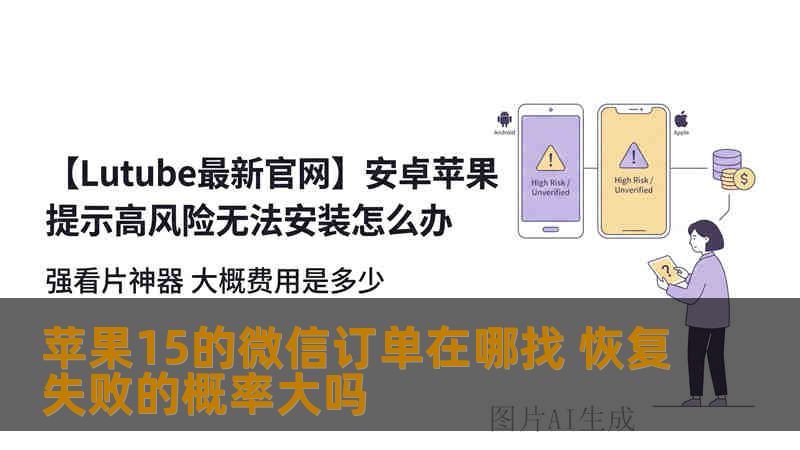 苹果15的微信订单在哪找 恢复失败的概率大吗
