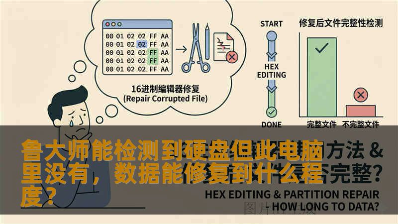 鲁大师能检测到硬盘但此电脑里没有，数据能修复到什么程度？