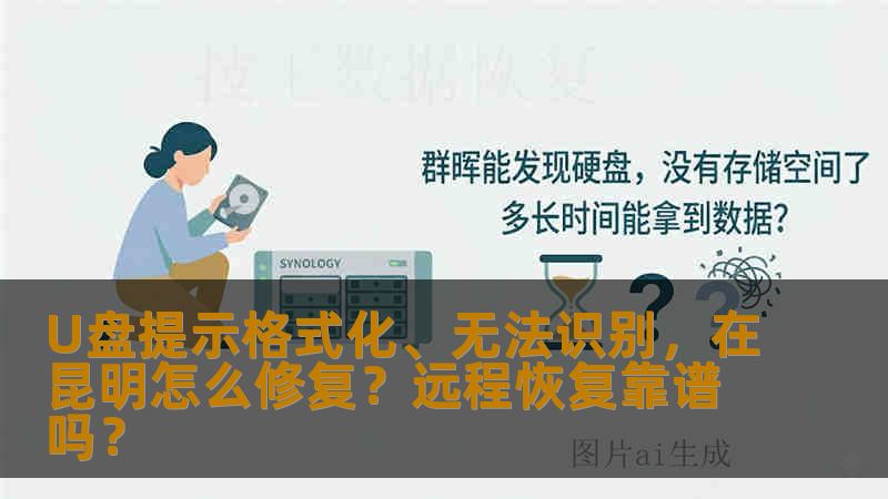 U盘提示格式化、无法识别，在昆明怎么修复？远程恢复靠谱吗？