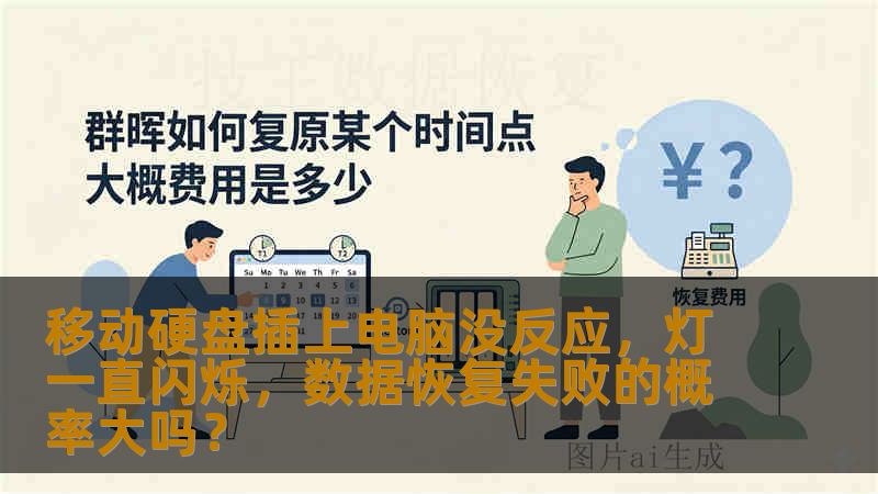 移动硬盘插上电脑没反应，灯一直闪烁，数据恢复失败的概率大吗？