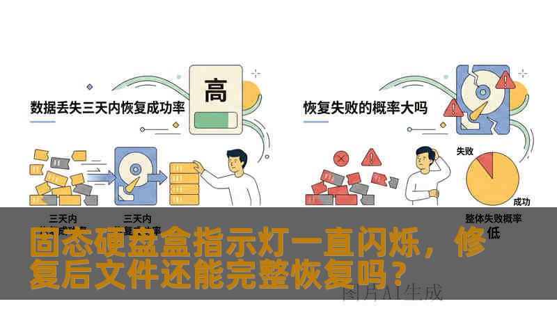 固态硬盘盒指示灯一直闪烁，修复后文件还能完整恢复吗？