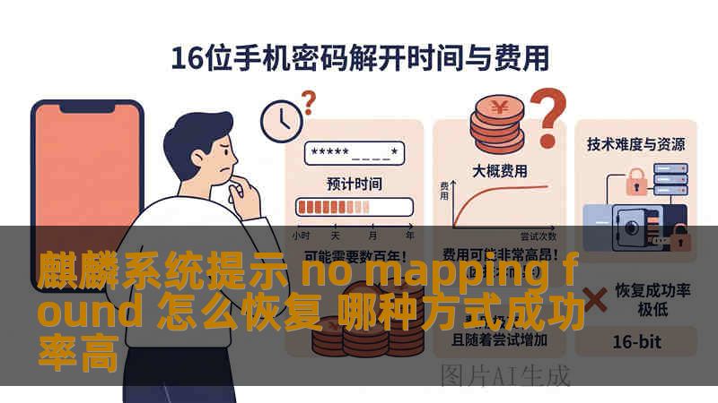 麒麟系统提示 no mapping found 怎么恢复 哪种方式成功率高