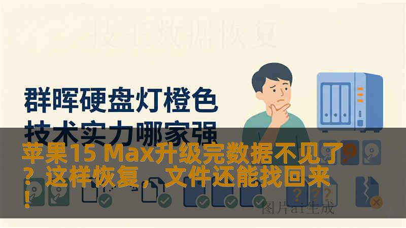 苹果15 Max升级完数据不见了？这样恢复，文件还能找回来！
