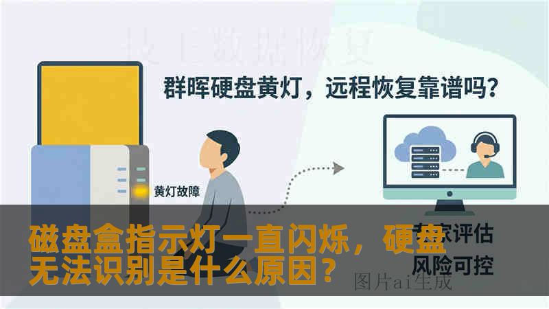 磁盘盒指示灯一直闪烁，硬盘无法识别是什么原因？