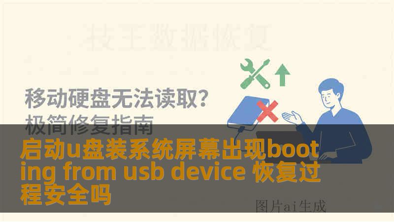 启动u盘装系统屏幕出现booting from usb device 恢复过程安全吗