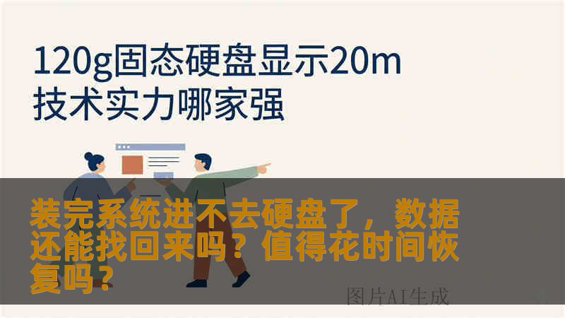 装完系统进不去硬盘了，数据还能找回来吗？值得花时间恢复吗？