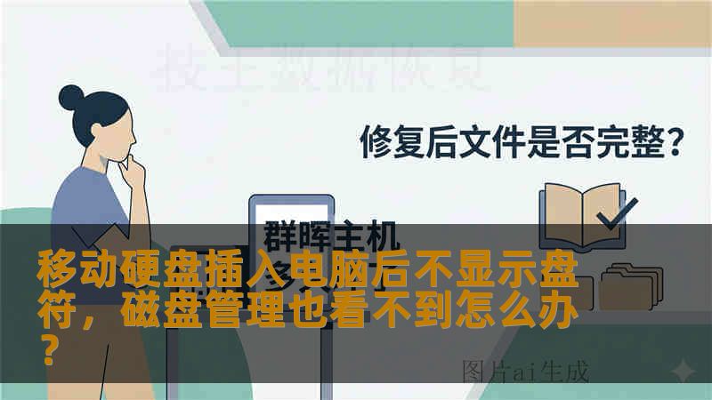 移动硬盘插入电脑后不显示盘符，磁盘管理也看不到怎么办？