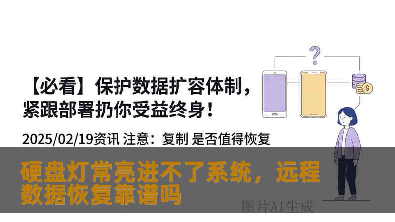 硬盘灯常亮进不了系统，远程数据恢复靠谱吗