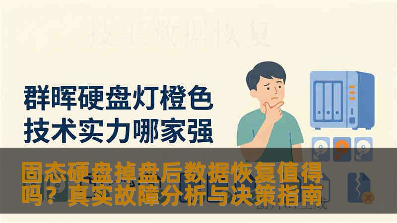 固态硬盘掉盘后数据恢复值得吗？真实故障分析与决策指南