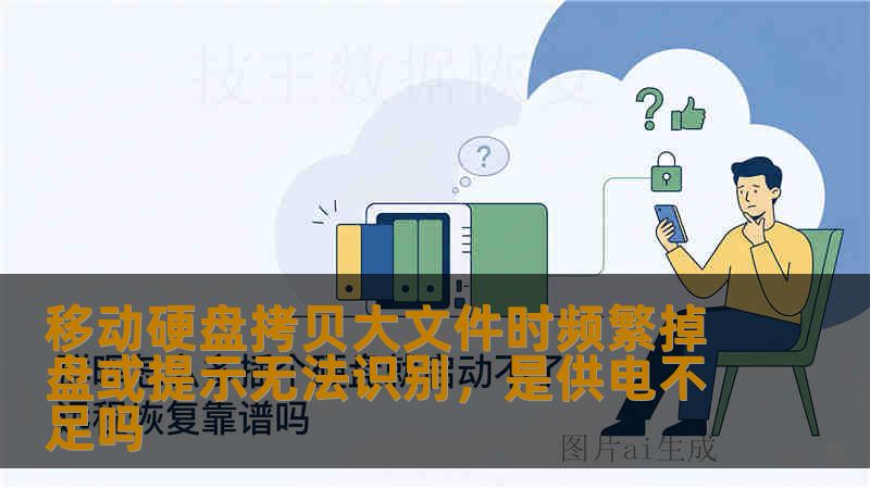 移动硬盘拷贝大文件时频繁掉盘或提示无法识别,是供电不足吗 移动硬盘拷贝大文件时频繁掉盘或提示无法识别,是供电不足吗