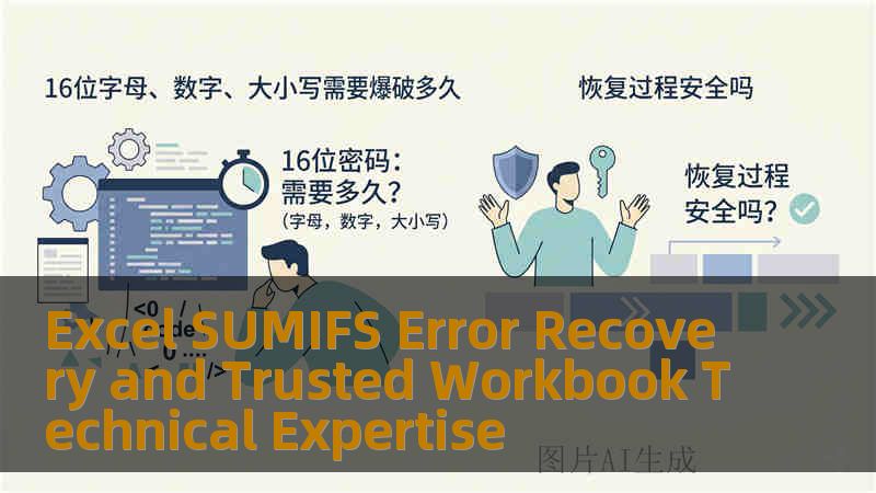 Excel SUMIFS Error Recovery and Trusted Workbook Technical Expertise