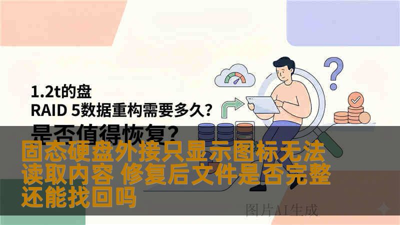 固态硬盘外接只显示图标无法读取内容 修复后文件是否完整还能找回吗