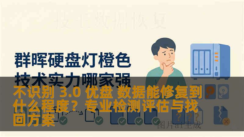 不识别 3.0 优盘 数据能修复到什么程度？专业检测评估与找回方案