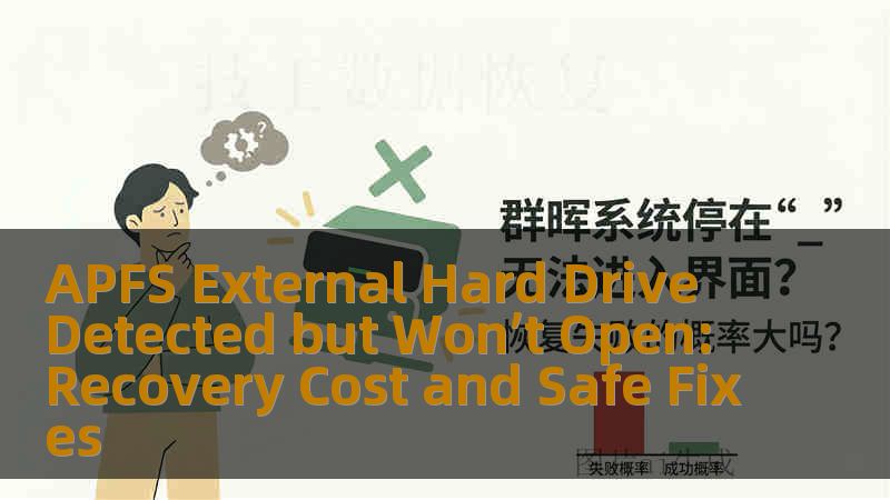 APFS External Hard Drive Detected but Won’t Open: Recovery Cost and Safe Fixes