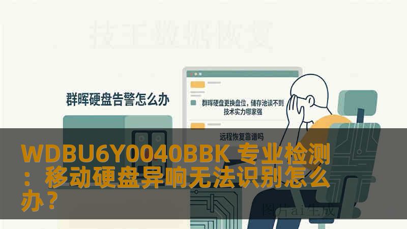 WDBU6Y0040BBK 专业检测：移动硬盘异响无法识别怎么办？