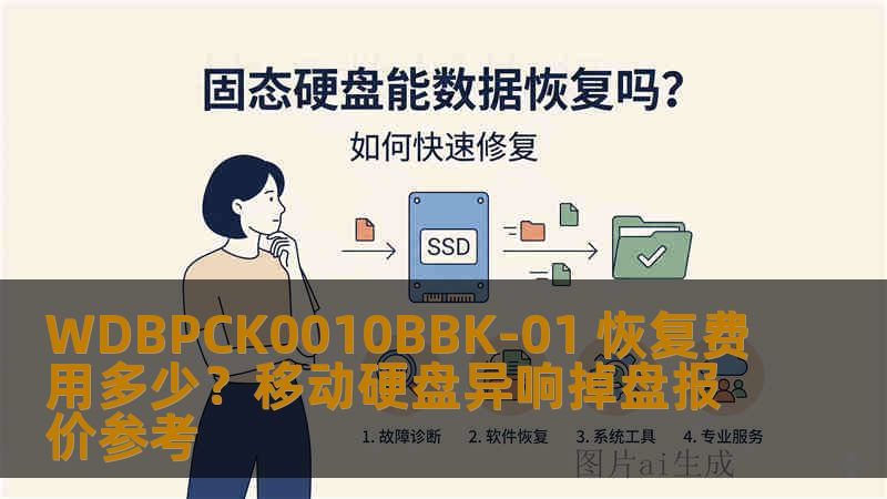 WDBPCK0010BBK-01 恢复费用多少？移动硬盘异响掉盘报价参考