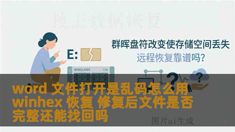 word 文件打开是乱码怎么用 winhex 恢复 修复后文件是否完整还能找回吗