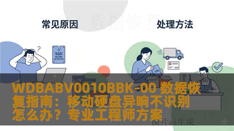 WDBABV0010BBK-00 数据恢复指南：移动硬盘异响不识别怎么办？专业工程师方案