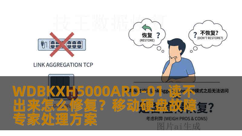 WDBKXH5000ARD-01 读不出来怎么修复？移动硬盘故障专家处理方案